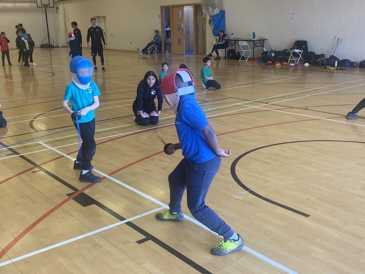 stanthonyslough's tweet photo. En Garde! 🤺some of our Y3/4 children enjoying the thrill of fencing last week with @SloughSSN. Might be some future musketeers in our ranks #fencing #littlemusketeers https://t.co/OCEjVjcevc