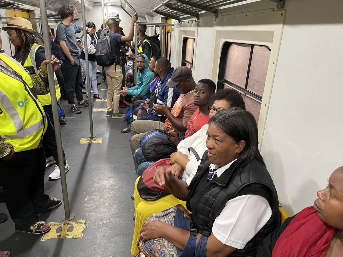 UrbanLo's tweet photo. Train travel - urban or rural - is the lifeblood of any economy. My vision &amp; passion is to get as many people as possible to use public transport and trains in particular.
I’ve had the most exciting #TrainConversations on all my journeys. @PRASA_Group @CapeTownTrains @Dotransport https://t.co/4FPmMexAws