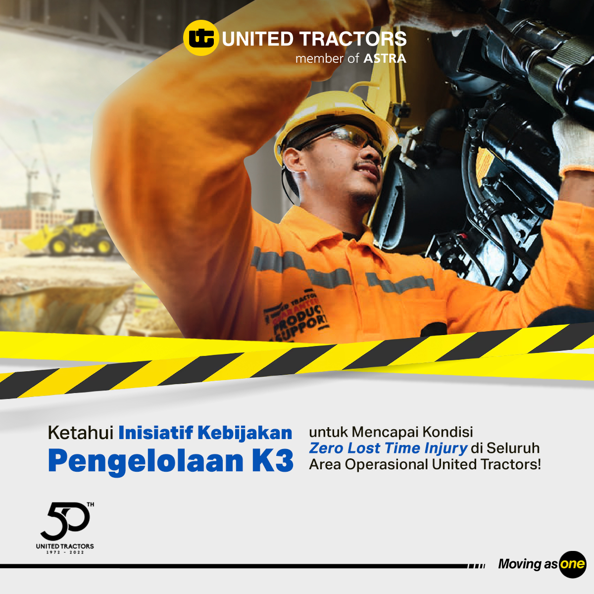 unitedtractors's tweet photo. Dalam rangka memperingati Bulan K3 Nasional, Sobat UT perlu tau apa saja kebijakan manajemen United Tractors, di antaranya: ๐
#BulanK3Nasional #UTConnect #UnitedTractors #MovingAsOne #JualAlatBerat #DistributorAlatBerat #SemuaJugaUT #UTeach #UTProduct #UTShare https://t.co/YFlTP51Pp9