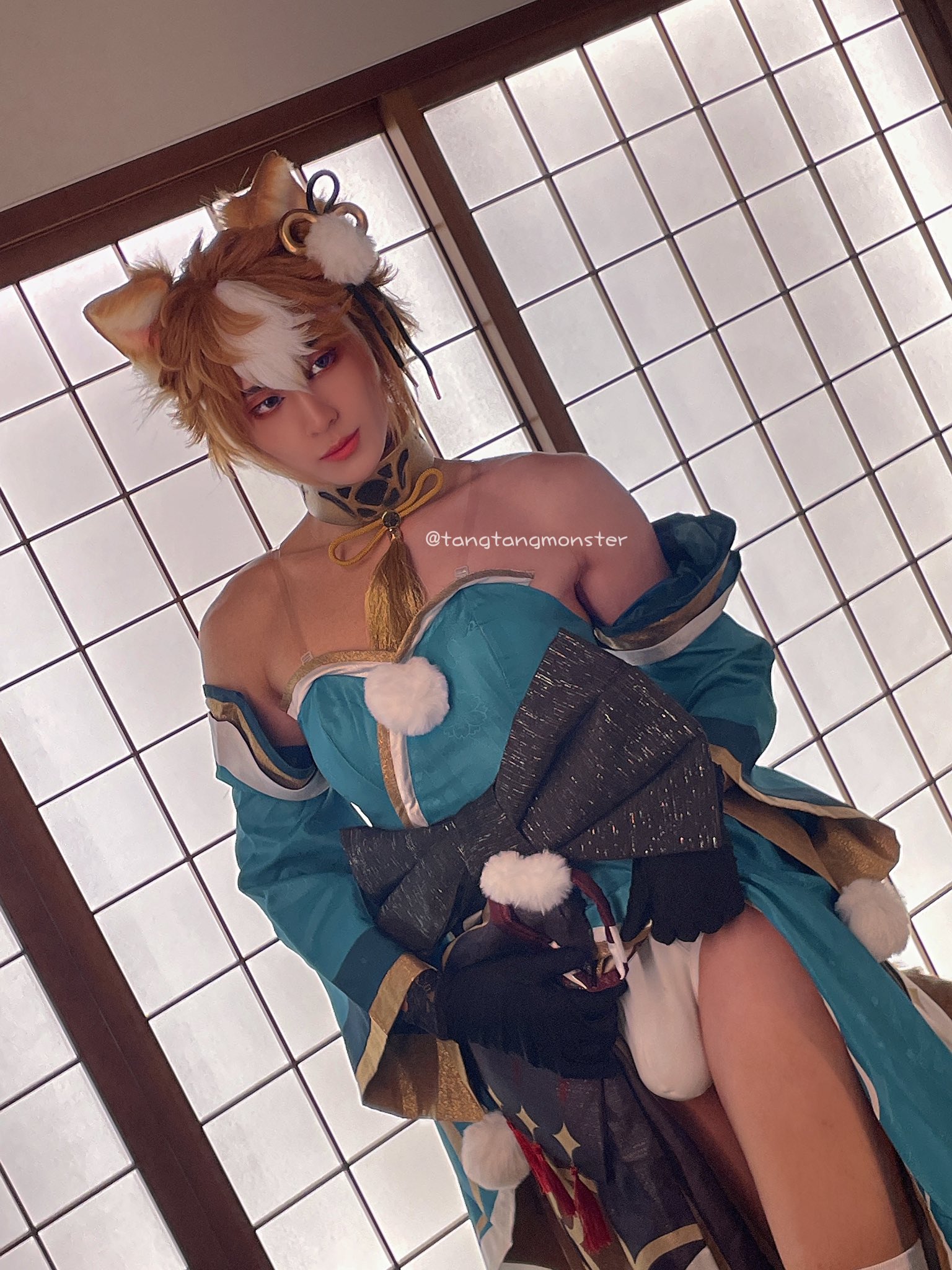 Gorou is secretly practicing