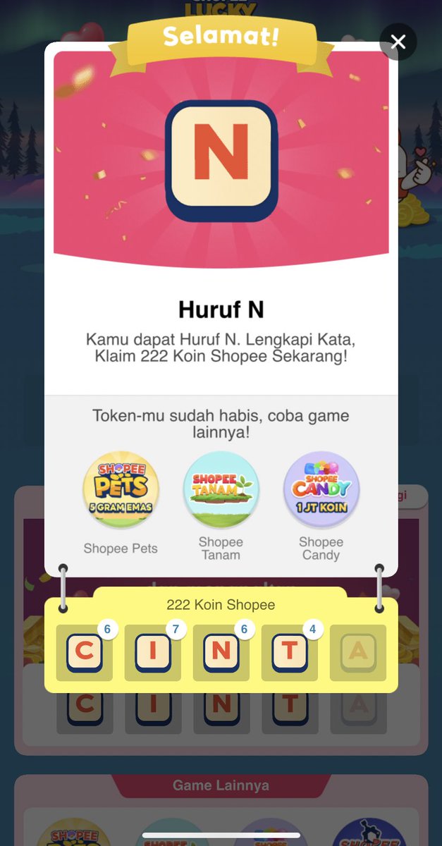 denaraz1's tweet photo. Dapet A di shopee susah banget sii, siapaa yangg udah dapet huruf A cung?? https://t.co/sFEhB4QG8f