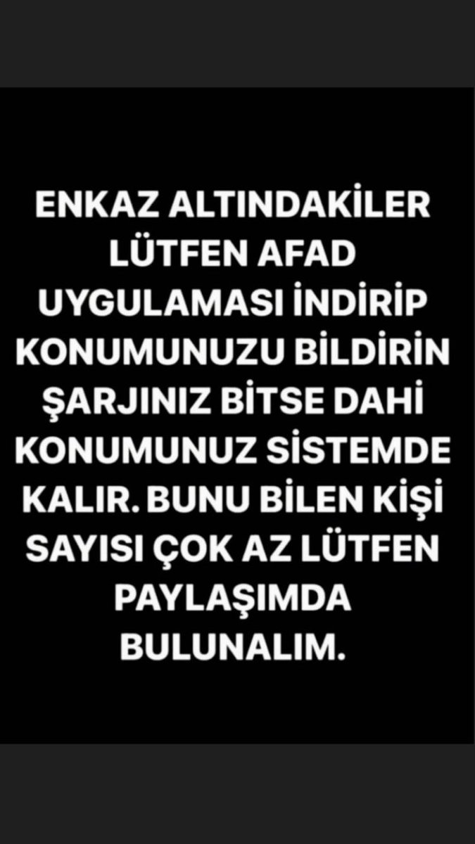 #deprem #Gaziantep #Hatay #Kahramanmaras #Malatya #enkazaltındayım #sanliurfa