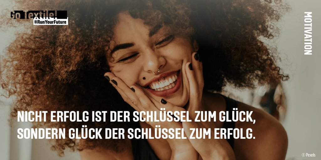 go_textile's tweet photo. Was ist #Erfolg für dich? Ein interessanter #Beruf mit tollem Team, ist eine Möglichkeit. Bei uns findest du Ideen für spannende #Ausbildungen und deine #Zukunft – und vielleicht deinen persönlichen Erfolg. 🤩👏
#gotexile #runyourfuture #glück #ausbildung #motivationmonday https://t.co/S5R8fb7cdh