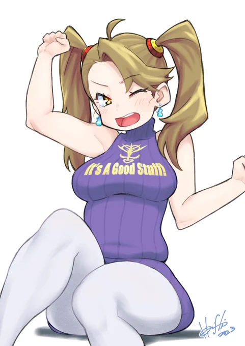 週始めで眠けを隠せないギャン子 