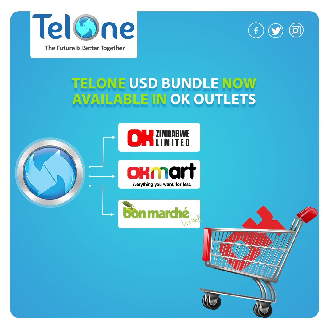 Purchase your Bonus USD Bundle at your convenience in all OK shops nationwide.
#TheFutureIsBetterTogether