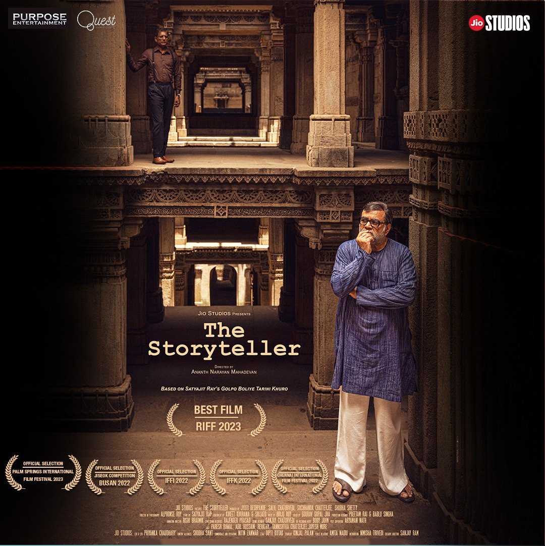 jiostudios's tweet image. #Thestoryteller, an ode to #SatyajitRay continues its successful festival run. The @ananthmahadevan directorial bags ‘Best Film’ award at 9th Rajasthan International Film Festival #RIFF2023 held from 1st to 5th February 2023.