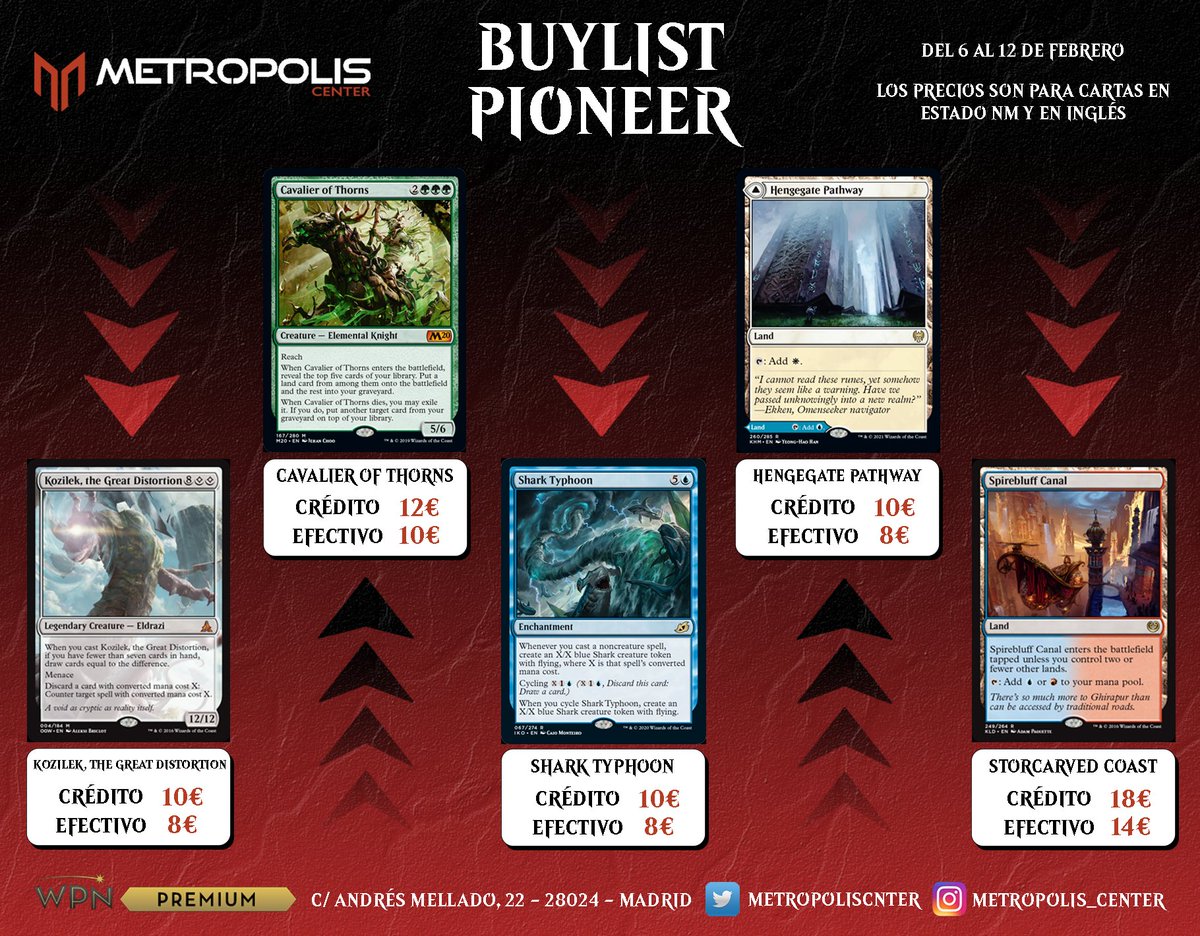 MetropolisCnter's tweet photo. Empezamos una sección de Buylist: 

¿Quieres vender tus cartas?

Acércate a la tienda o escríbenos un MD y nosotros te decimos cómo hacerlo.

#buylist #MTG #cash4cards https://t.co/cIgPjeWhVL
