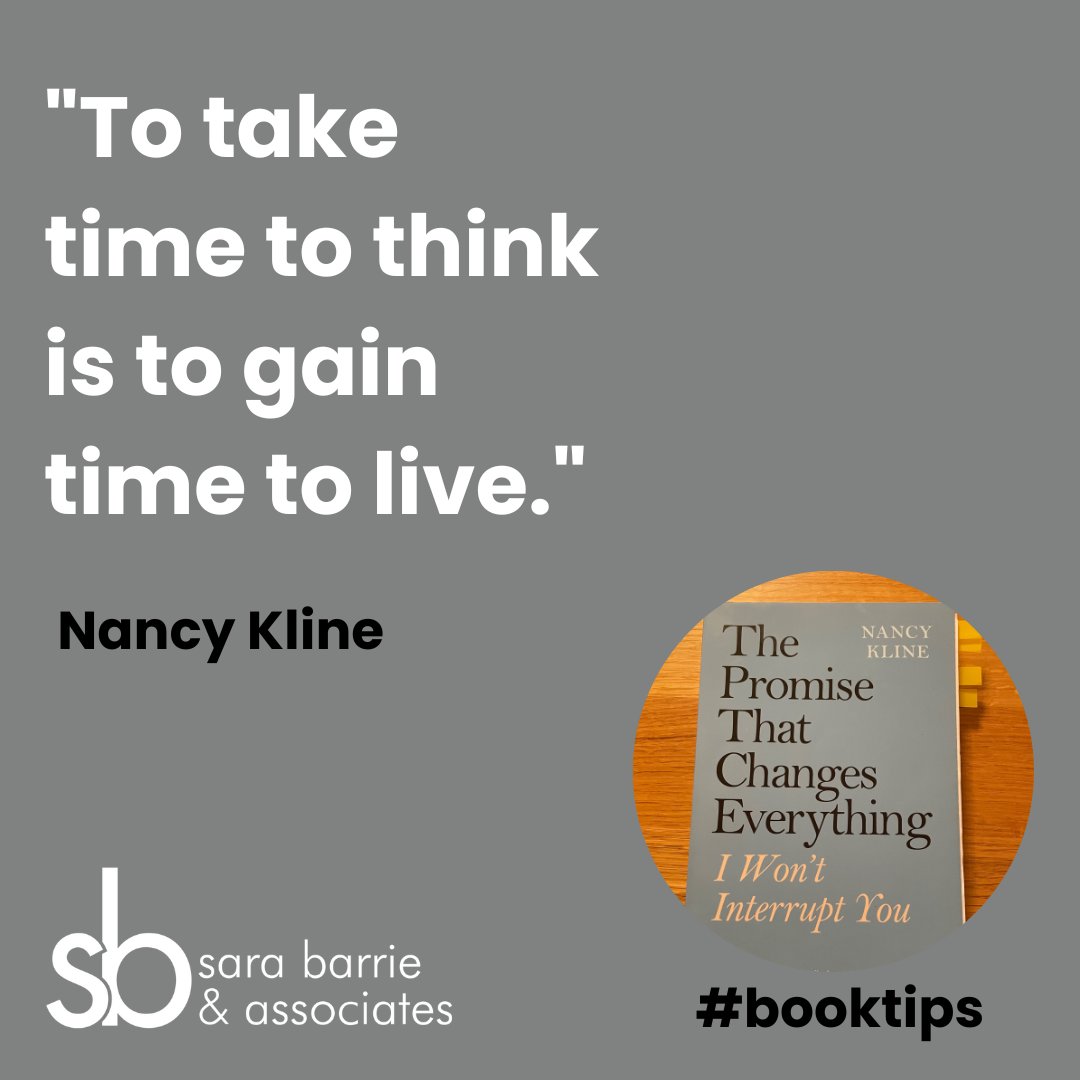 #CoachingTips Nancy Kline helped totally transformed my coaching practice &amp; contributed to my <a href="/ICFHQ/">IntlCoachingFederation</a> #MCC.  Excited to be with Nancy, Kate <a href="/BizofThinking/">The Business of Thinking</a> &amp; Thinking Partnership Teachers today

#thepromise #NancyKline #ThinkingPartners #ThinkingPartnerships #booktips #readinglist