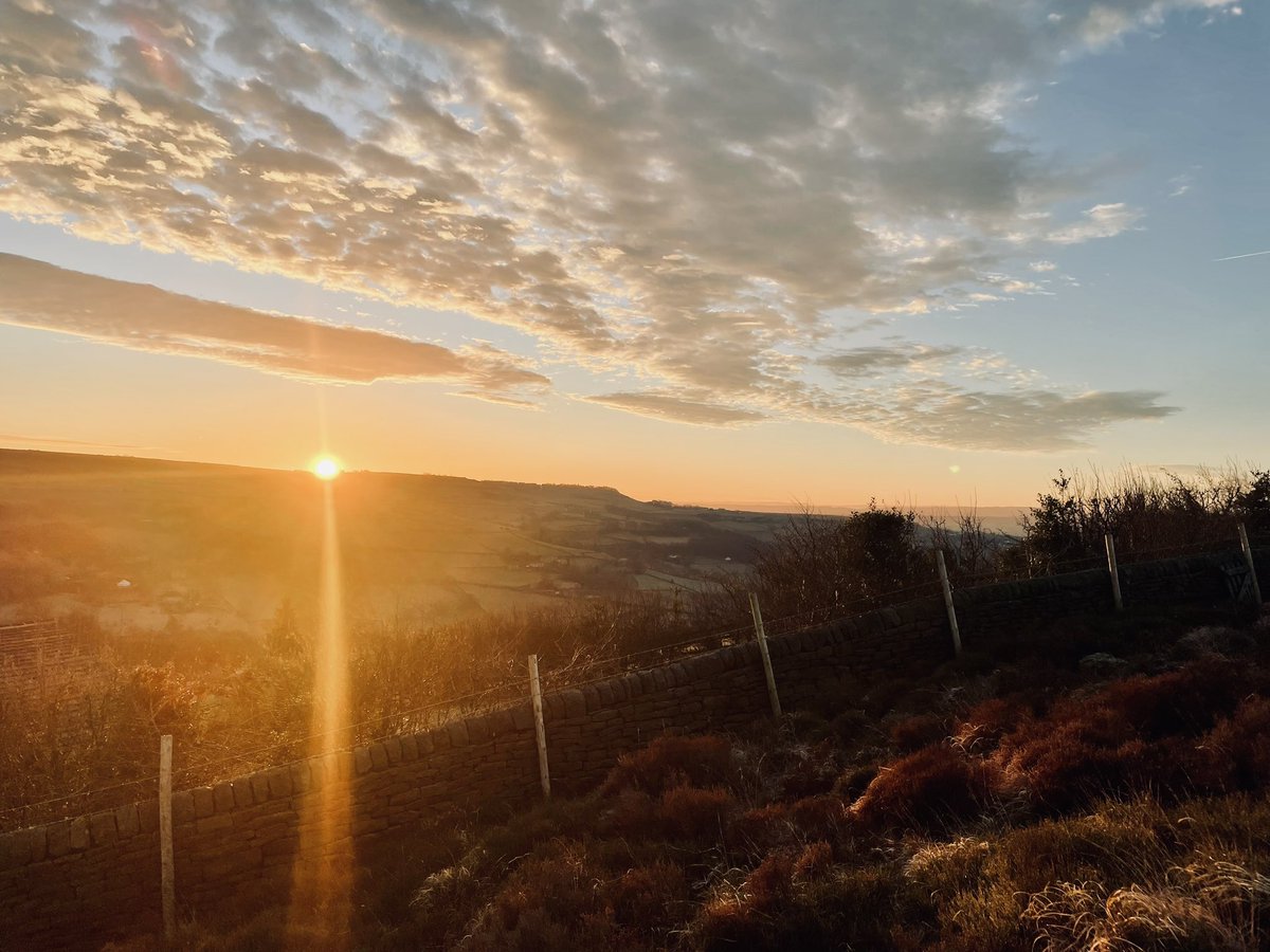 The calm after the storm 🌅 #HappyValley #visitcalderdale