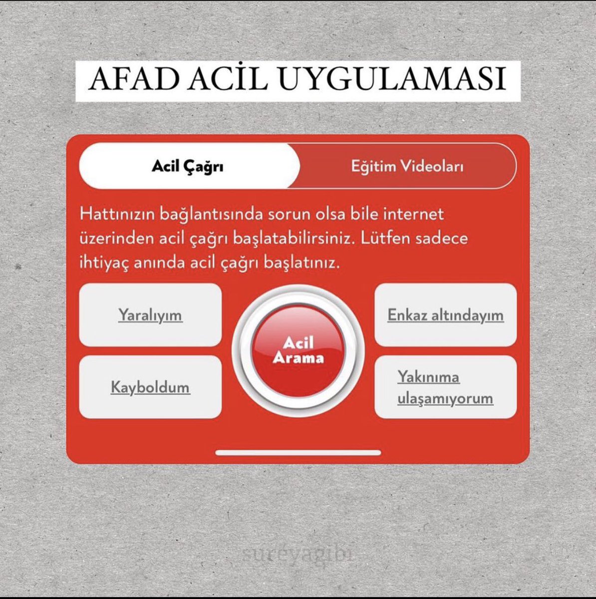 Yayalım! Bölgede Afad uygulamasını indirebilecek herkes indirsin bilgi kirliliğine izin vermeyelim #deprem #Gaziantep #Kahramanmaras #Hatay