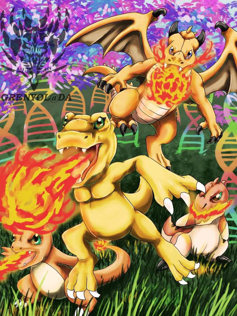MonWorldTermina's tweet photo. Art I had commissioned a while back by @grenyolscanvas, Pokemon X Digimon X Yugioh X Dinosaur King fiery bois…..perfect pfp for Monster World Terminal
#pokemon #digimon #yugioh #dinosaurking #monsterworldterminal #fangame #fanart https://t.co/FCP25E5c0B