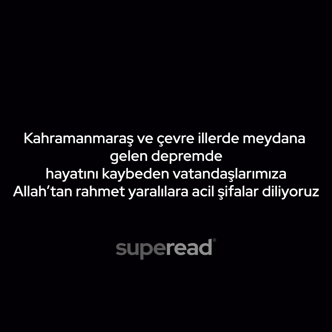 Geçmiş olsun Türkiye. Geçmiş olsun Kahramanmaraş, Adıyaman, Kilis, Şanlıurfa, Diyarbakır, Adana, Osmaniye, Gaziantep, Malatya, Hatay, Mersin, Hayatını kaybeden vatandaşlarımıza Allah'tan rahmet yaralılarımıza acil şifalar dileriz.🙏

#deprem #gecmisolsuntuerkiye