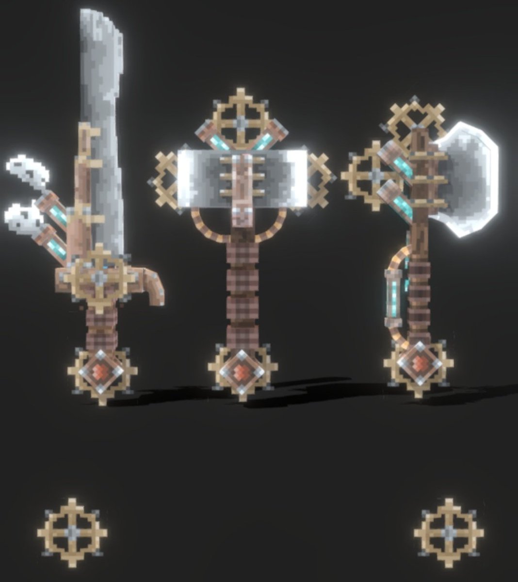 BoRoger4's tweet photo. Steampunk crate made in #blockbench and rendered in #Sketchfab https://t.co/uQqr0klsaf