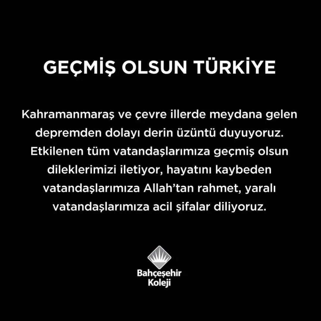 😔Geçmiş olsun Türkiye…

#deprem