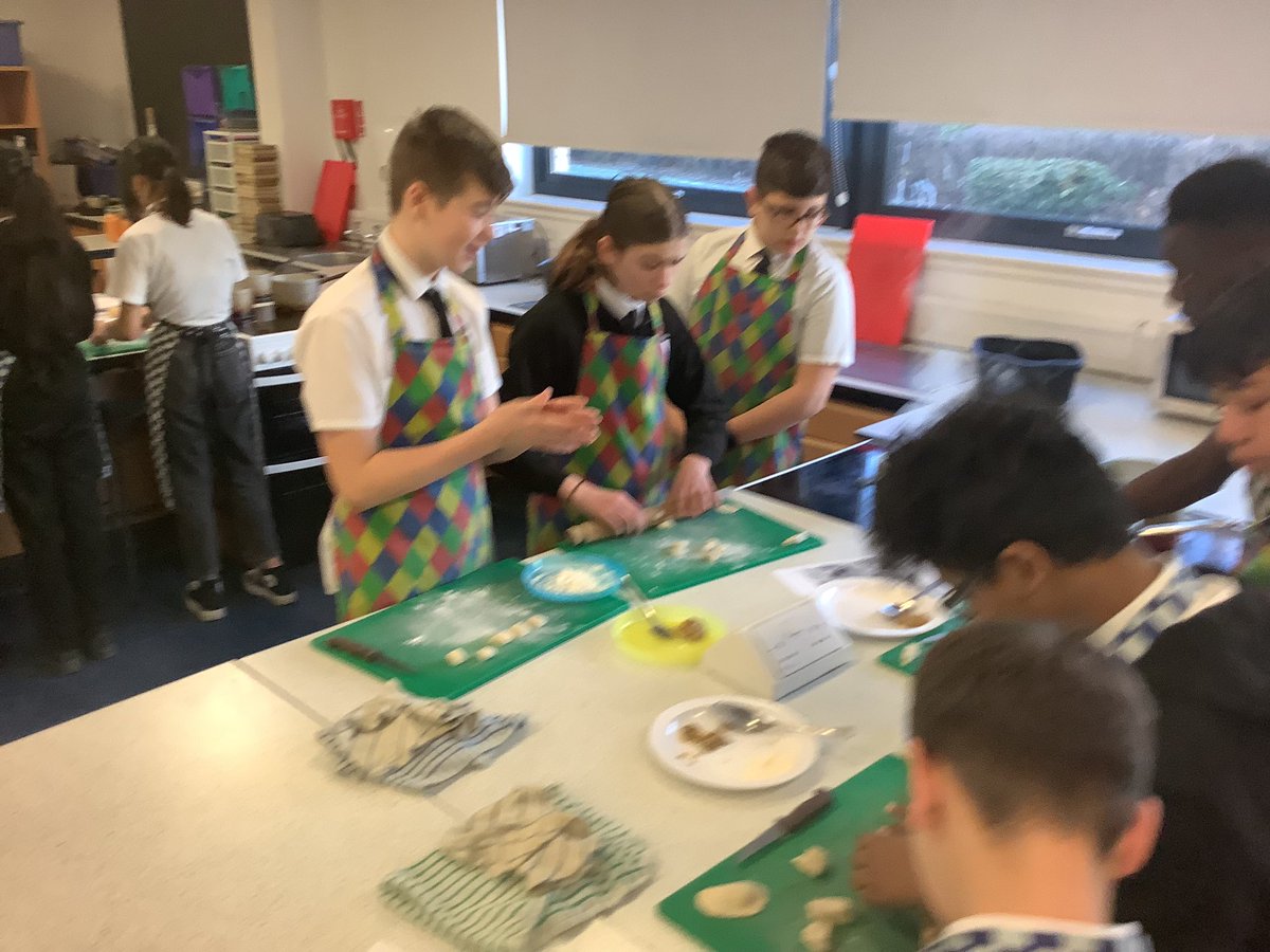 S2 also had a brilliant time making Chinese dumplings. We realised that lots of different cultures have a similar dish.