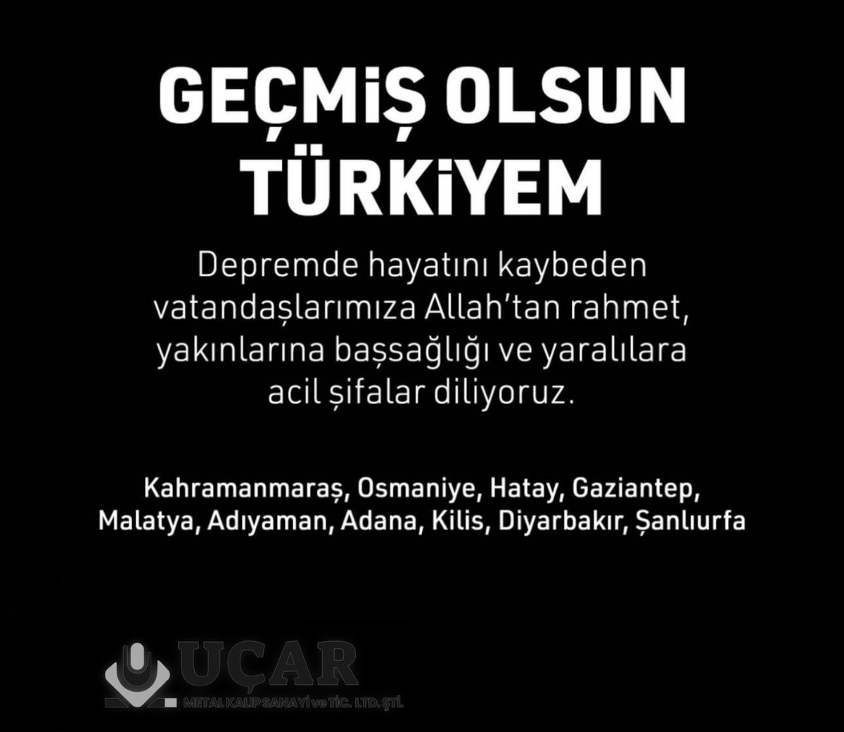 4rrow11's tweet photo. Geçmiş Olsun 🙏 https://t.co/SBsRDRcrHe