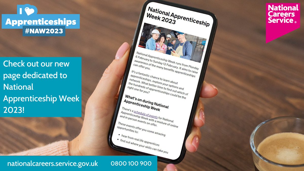 📢 Today is the start of National Apprenticeship Week!

What better time to find out which of the hundreds of apprenticeships could be the right one for you?

➡️ ow.ly/wIsi50MIjeK

 #NAW2023 #SkillsForLife