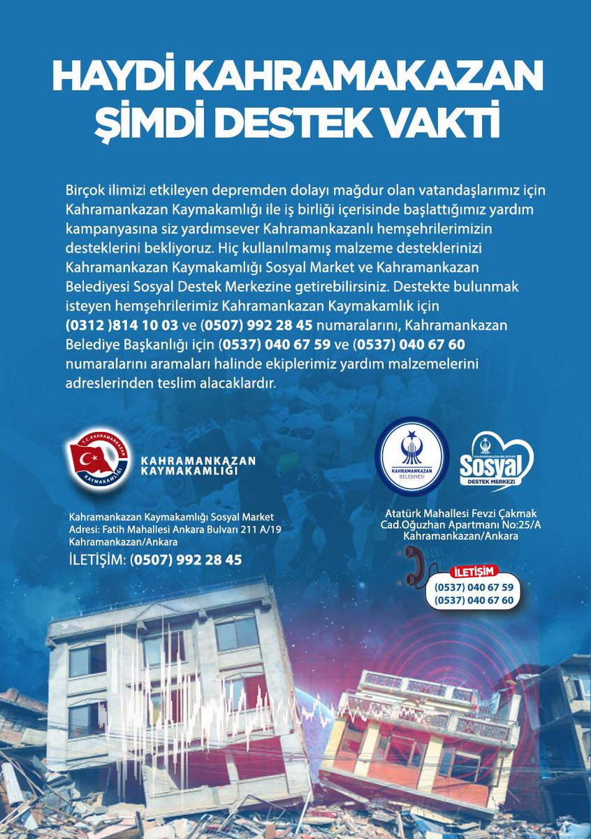 Kahramankazan Kaymakamlığı (@tckahramankazan) on Twitter photo 