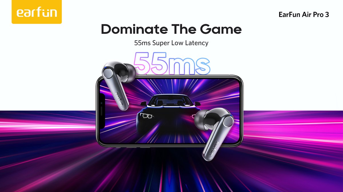 EarFunAudio's tweet photo. Never skip a beat!🎮
Whether it's a game or your groovy playlist, the #EarFunAirPro3 features 55ms Super Low Latency so you never miss a thing🎶
Learn more & Grab yours now👉 https://t.co/tsMI3hX6Ap🎧
#leaudio #LC3 #aptxadaptive #ANC #noisecancelling #turewireless https://t.co/X0KygNxpgm