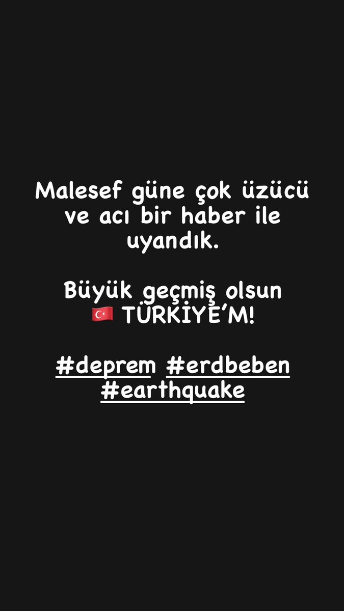 Geçmiş olsun 🇹🇷 #deprem #earthquake  #Erdbeben