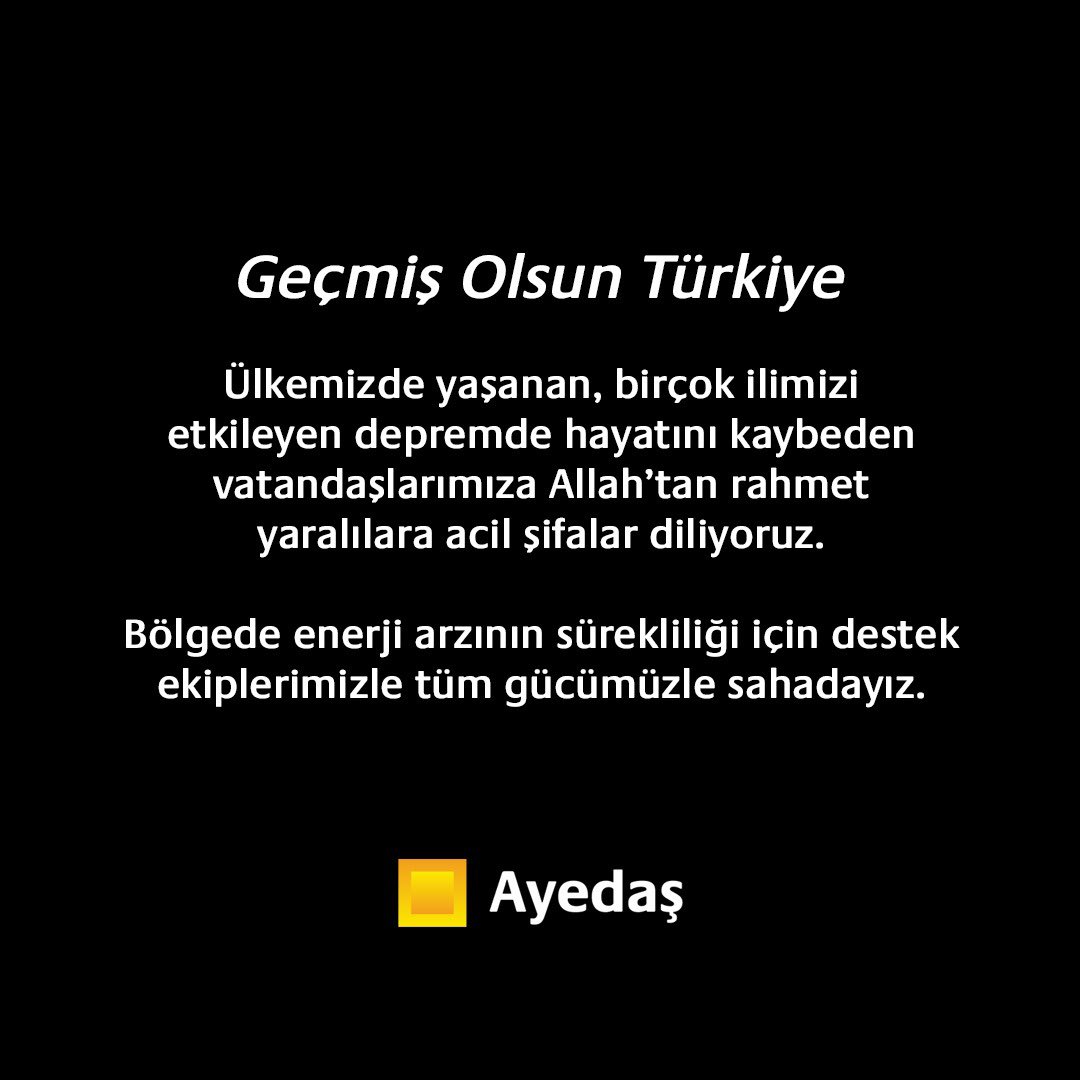 Geçmiş olsun Türkiye