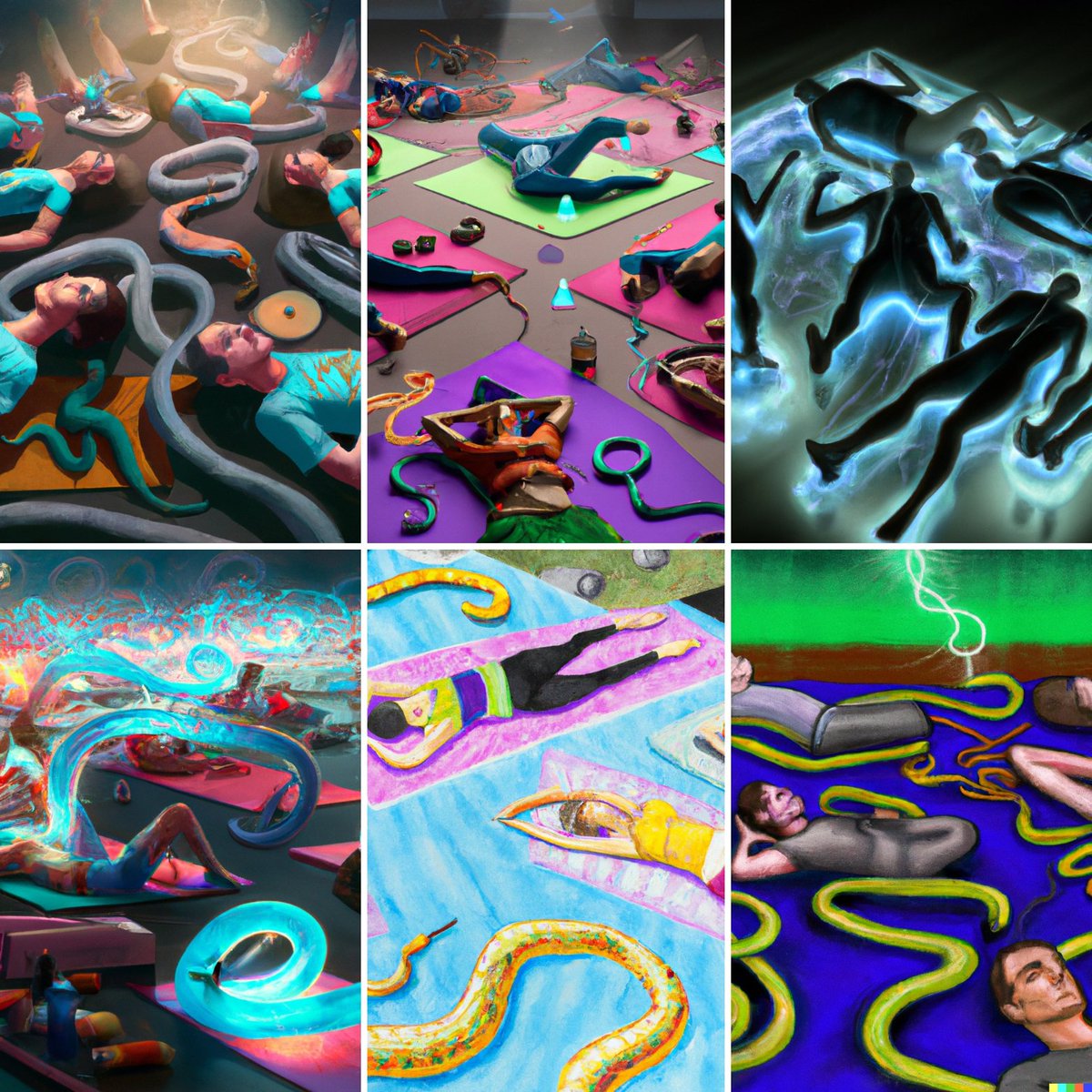 eiopp_eu's tweet image. Visual representations of the #phenomenology of #kundalini experiences in group settings. Still missing a solid explanation from a #neuroscience perspective, but we are collecting testimonies with @samadhi_ins as empirical evidence of these transformative and embodied practices.