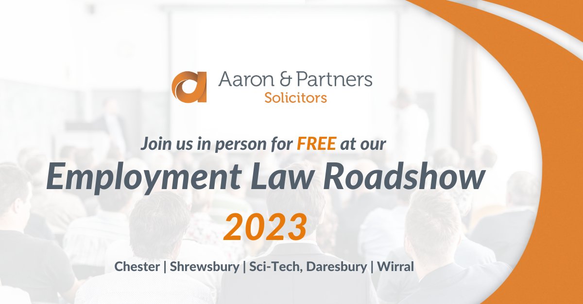 Aaron & Partners LLP on Twitter "Our Employment Roadshow returns this