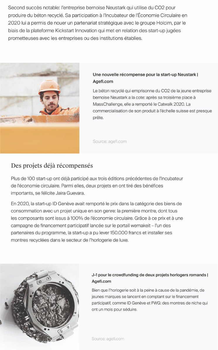 CE_Transition's tweet image. 🚨New article by AGEFI on the Circular Economy Incubator Program ! 3-minute read 👇

#CETransition #CircularSwitzerland #circulareconomy