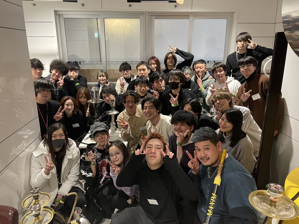 maximshishaken's tweet photo. U-25シーシャ、ありがとうございました。初めてのイベントで拙い部分もたくさんあったのですが、全員笑顔で『楽しかった！』って帰ってくれたのがとっても嬉しかったです。ご協力いただいた皆様に感謝です。シーシャで繋がるご縁を信じていきたい。全ては、日本のシーシャを盛り上げるために😌 https://t.co/8qB7ArVT6J