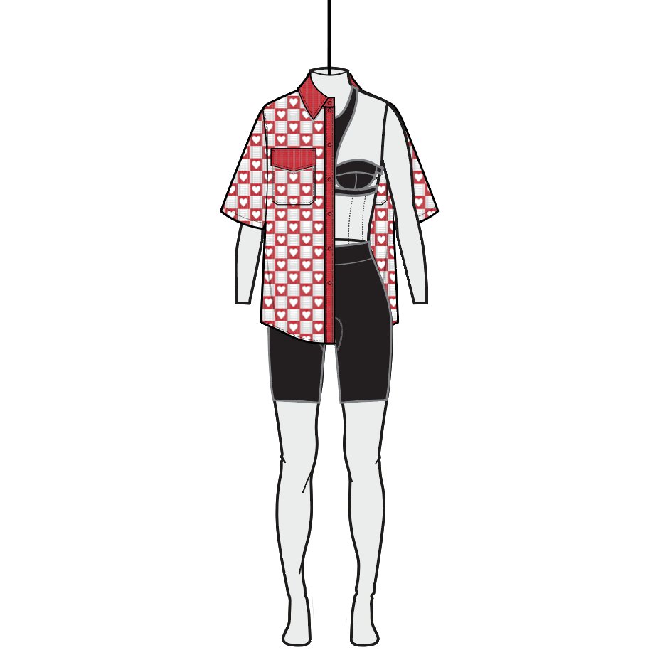 SketchArchive's tweet photo. Abbie in #love #checkerboard #boyfriendshirt #highneckbratop #bikershorts #fashion #illustration #sketch #drawing #style #technicalsketch #techdrawing #nft #nftfashion #nftart #nftstyle https://t.co/kmMU7zx9o9