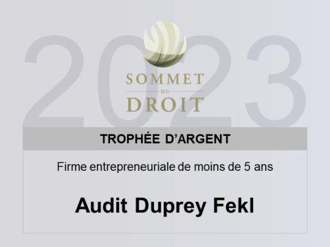 Notre cabinet d’avocats est fier d’avoir reçu le Trophée d’argent de l’entreprise entrepreneuriale de moins de cinq ans décerné au Sommet du Droit. Merci aux membres du jury pour cette distinction, à nos clients pour leur confiance, et bravo à la formidable équipe de @adfavocats