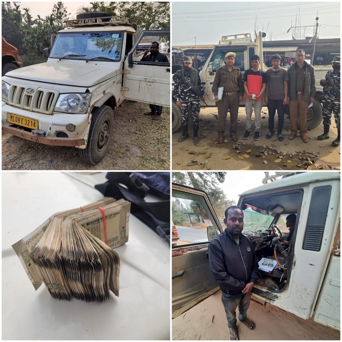 The <a href="/MeghalayaPolice/">Meghalaya Police</a> along with <a href="/BSF_India/">BSF</a> &amp; <a href="/crpfindia/">🇮🇳CRPF🇮🇳</a> continue with its crackdown on illicit activities in the state&amp;during last 48 hrs seized-₹26.83Lakh cash,2203litres liquor,Heroin 11 gms &amp; remain fully committed to ensure peaceful election
<a href="/SpokespersonECI/">Spokesperson ECI</a> 
<a href="/PIBShillong/">PIB In Meghalaya</a>