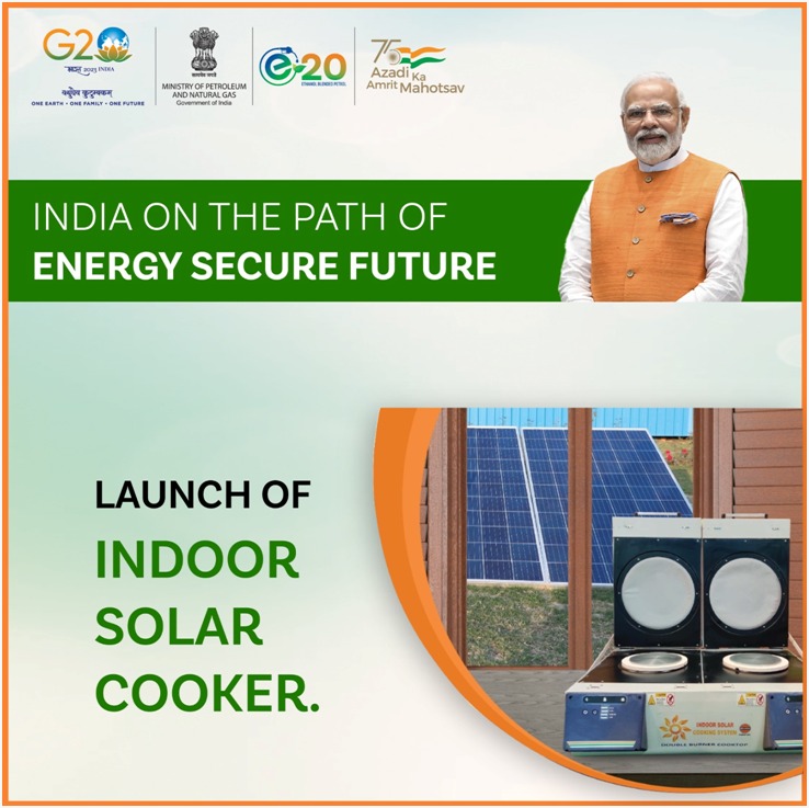 iPankajShukla's tweet image. Hon’ble PM @narendramodi ji will also dedicate double burner #solarcooktop as a permanent, clean and effective solution to home cooking needs.
#IndiaEnergyWeek  #IndiaDrivesE20