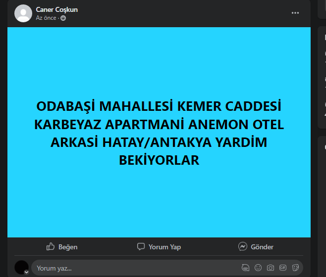 DortnalMister's tweet photo. #depremadana #hataydeprem #Turkey #earthquake #depremgaziantep @bgyether https://t.co/33mdhgGD0B