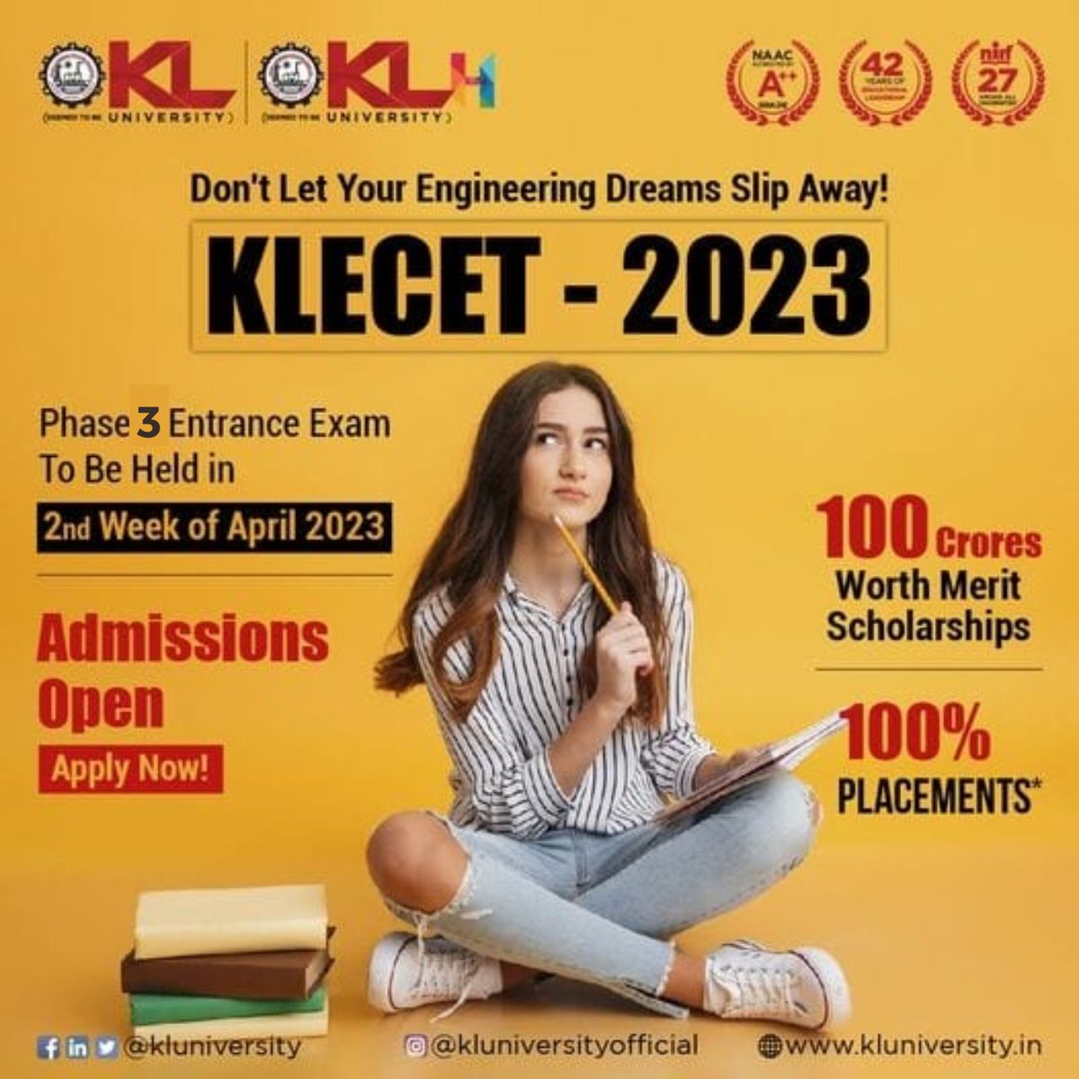 vidyavision_com's tweet photo. KLU UG Courses Admissions are Live Now for Academic Year 2023 Apply Now

Click Here: https://t.co/J7QtJ8lvbQ

#KLU #KLUniversity #University #Admissions #KLUUG #KLU2023 #Vidyavision https://t.co/99IDgSt6jZ