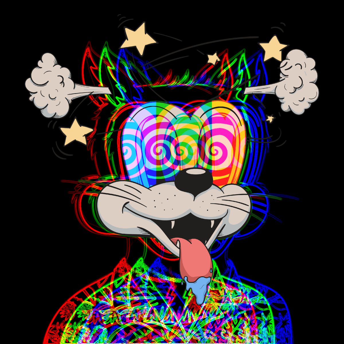 "Tony Toons on a Trip" - #TonyToonz Open Edition #1 

This Tony Toonz Open Edition NFT would serve as a VIP pass on what's coming up in The Adventures &amp; Misadventures of Tony Toonz.

Digital Art by @dcryptian 

Mint on Manifold: app.manifold.xyz/c/tony-toonz

#DegenToonz <a href="/DegenToonz/">Degen Toonz</a>