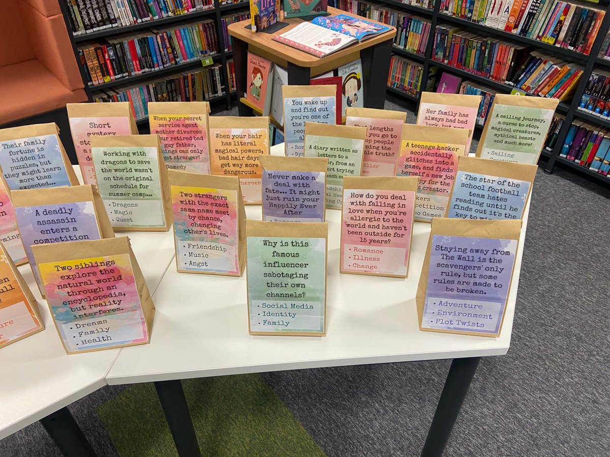 gorse_ruth's tweet image. We are so excited to promote our Valentine’s special in the library - “Blind Date With a Book” ❤️ Which one would you like to read? #blinddatewithabook #reading #literacy