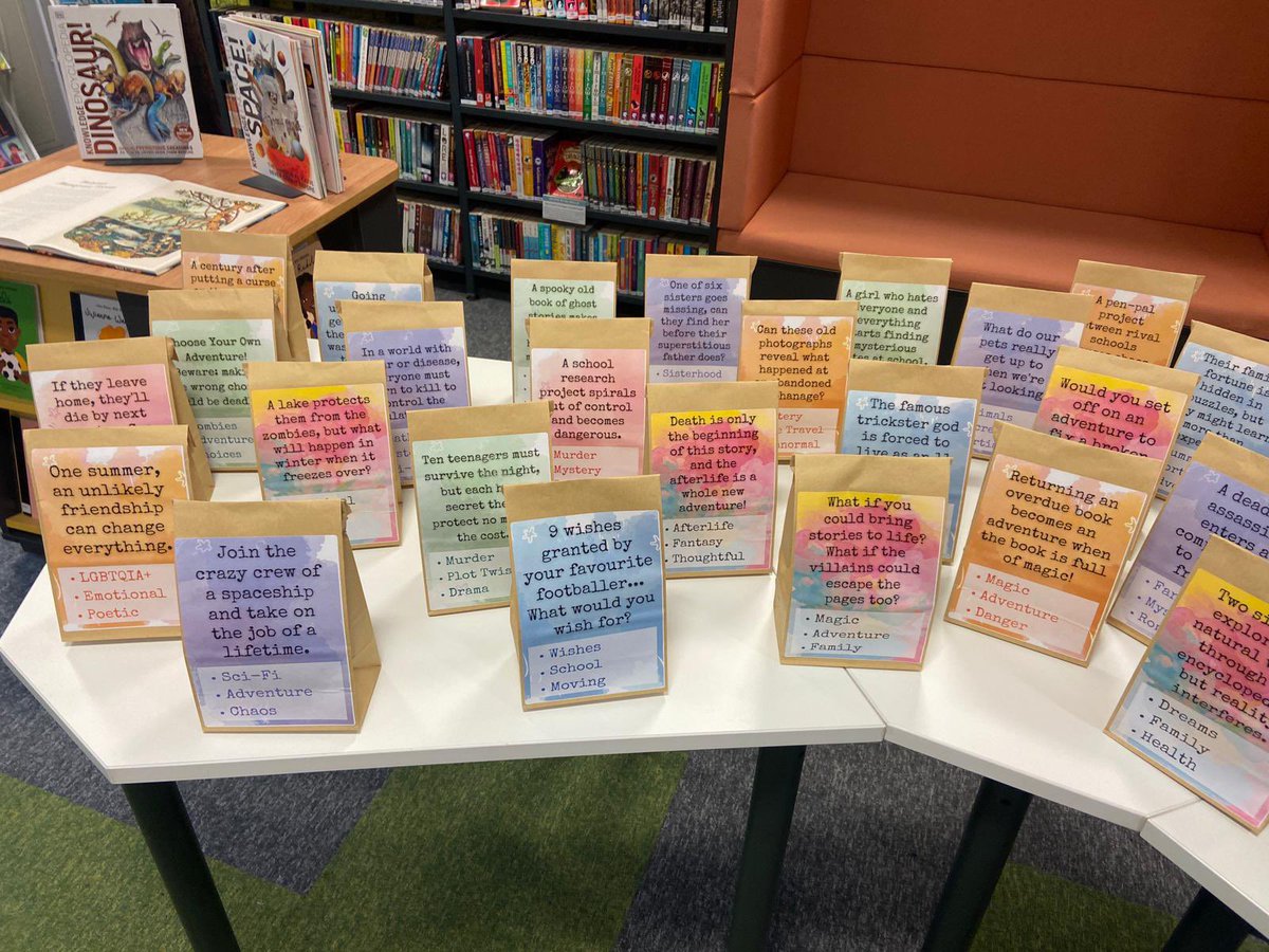 gorse_ruth's tweet image. We are so excited to promote our Valentine’s special in the library - “Blind Date With a Book” ❤️ Which one would you like to read? #blinddatewithabook #reading #literacy