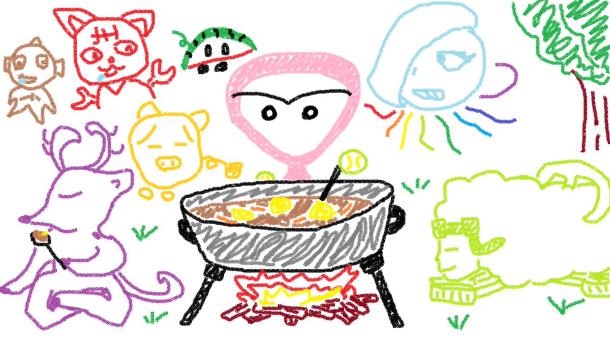 puluheknowchu's tweet photo. ツイキャスの料理配信サムネに描きました！

#ぷるへのうちゅう #puluheknowchu #ぷるへの助 #さぁぶん #キャラクタ��� #オリジナルキャラクター #ゆるい絵 #イラスト #ゆるキャラ  #オリキャラ  #オリキャライラスト  #絵柄が好みって人にフォローされたい　#ツイキャス https://t.co/TgR34ZMeQr