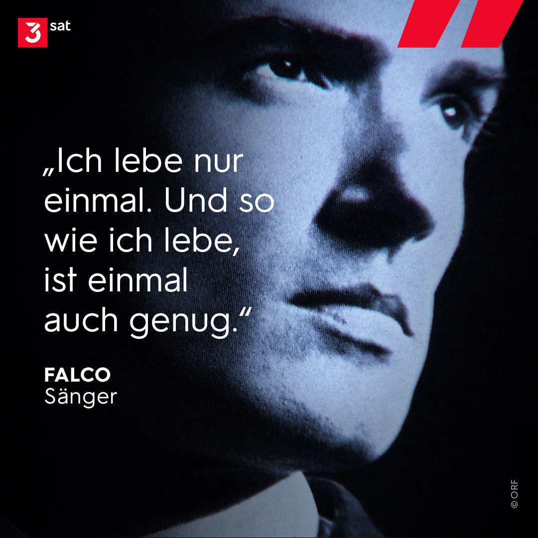 3sat's tweet photo. Er war ein Superstar, er war so populär … Hansi Hölzel, alias #Falco, starb vor 25 Jahren.

#OnThisDay https://t.co/I3cRZdV37u