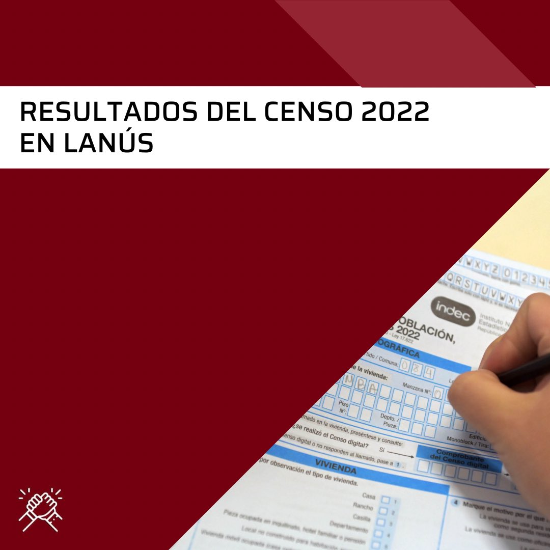 MejorLanus's tweet photo. 📑 Resultados del Censo 2022 en Lanús 

👉 La localidad tiene un total de 4️⃣6️⃣2️⃣.0️⃣5️⃣1️⃣ habitantes, tuvo un crecimiento 📈 del 0,6% con respecto al ultimo censo registrado en el 2010. También se registraron 179.531 viviendas particulares y 71 colectivas.🏘️ https://t.co/nkNxPkGu1w