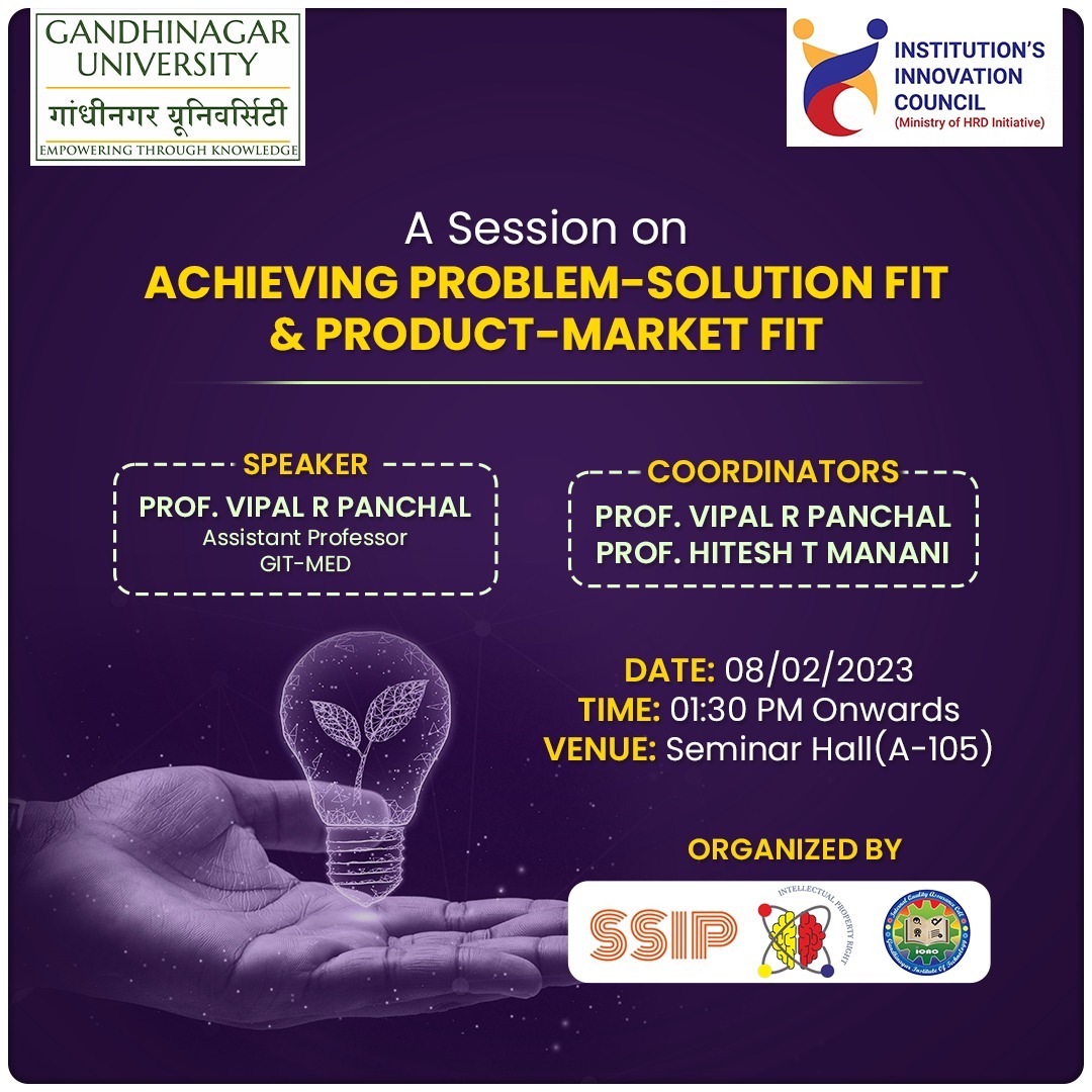 gandhinagaruni's tweet image. Leaders must understand #ProductMarketFit and #ProblemSolutionFit to create successful solutions. It starts with a strategic plan &amp;amp; concludes with an outcome-focused presentation. #Entrepreneurship 

#StrategySession #GandhinagarUniversity #GIT #GITEducation #Gitgandhinagar