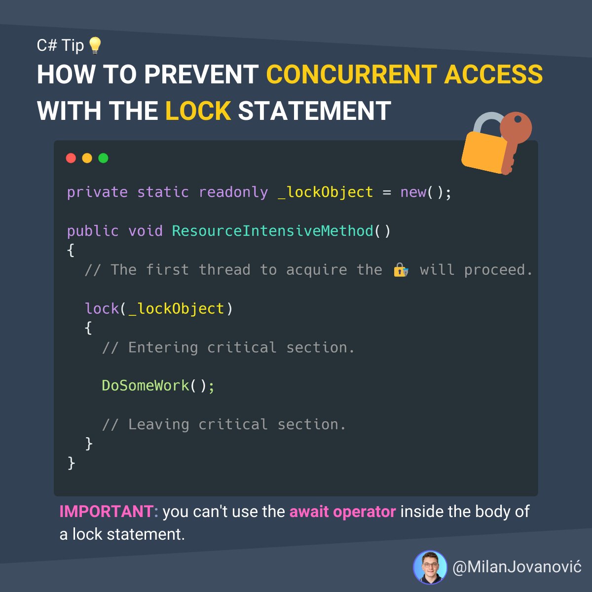 Milan Jovanović on Twitter "C Tip 💡 How do you control concurrency in