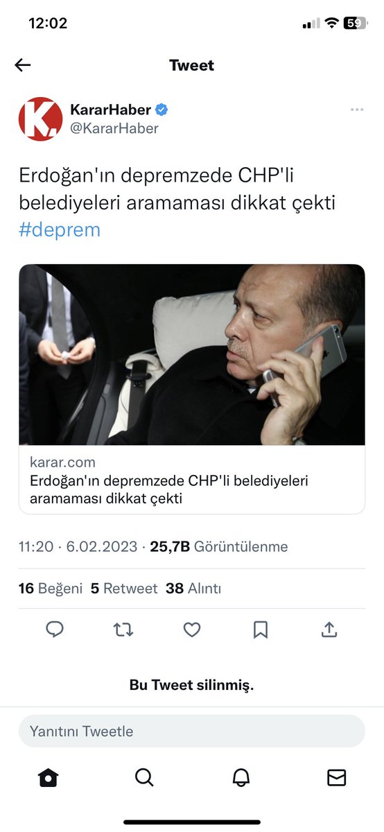 cnnkls84's tweet photo. @hakkiocal Vicdansızlar silmişler😡Allahın laneti üzerlerine olsun🤲🏻 https://t.co/41us4VjW7c