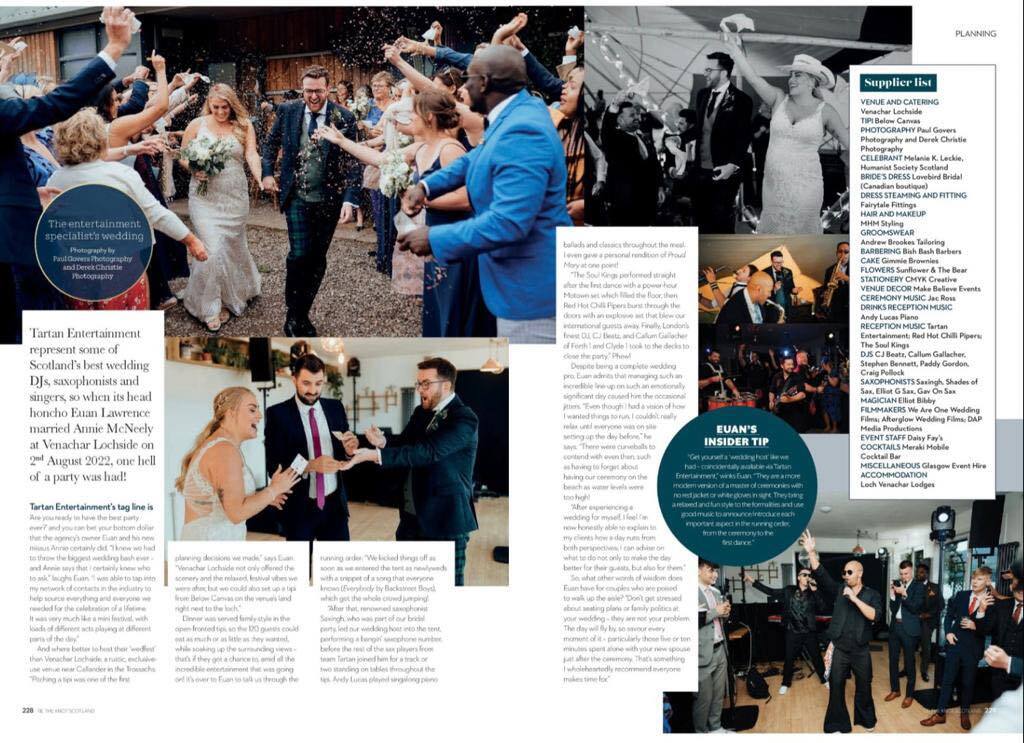 One to remember…..

Euan and Annie had the party of the century for their wedding day on the 2nd of August 2022. 

This day was epic! Being the owner of Tartan Entertainment Group, Euan and Annie’s day was full of laughs, cocktails and of course amaz… instagr.am/p/CoUKhL0qkze/