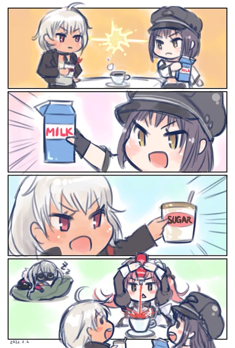 #NIKKE #ニケ #NIKKEfanart
ミルク シュガー ココア プリム

きっとこうなる😇🍅 