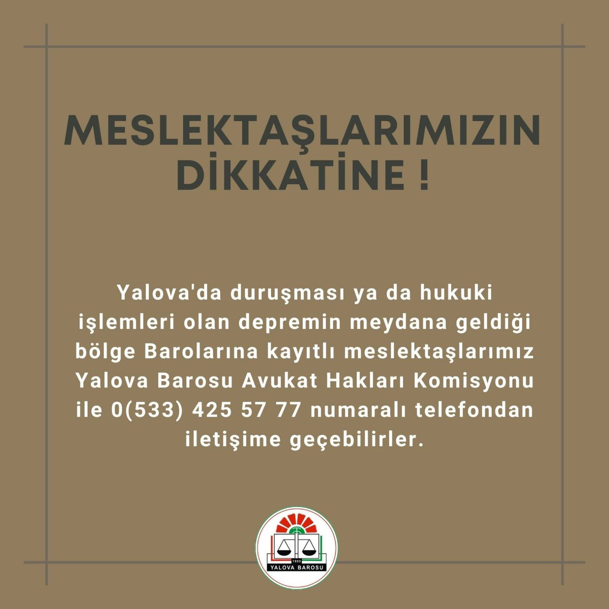 Yalova Barosu (@yalovabarosu) on Twitter photo 