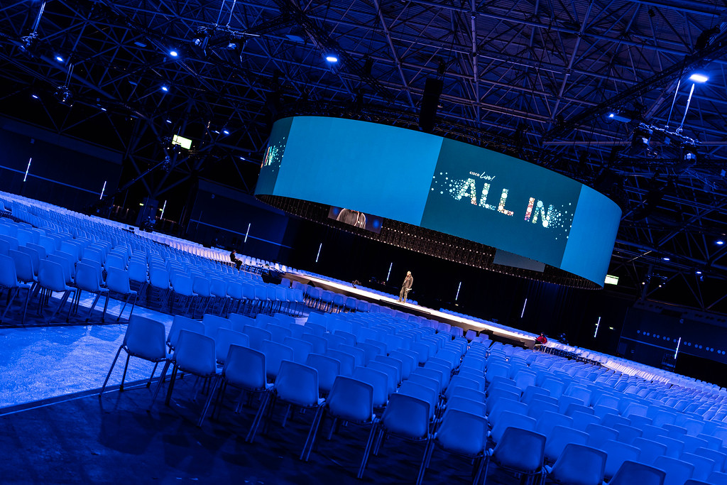 CiscoLiveEMEA's tweet photo. Cisco Live 2023 Amsterdam has officially kicked off - but we still have some surprises up our sleeves! #CiscoLiveEMEA https://t.co/l8g3C1rY6z