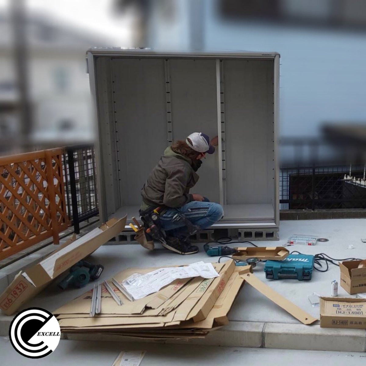 excell_garden's tweet photo. こんばんは！

①洗い出しコンクリート
②物置
工事中のお写真です👷🏻🚧

今日もお疲れ様でした🍻💚 https://t.co/aDgvkCkPWY
