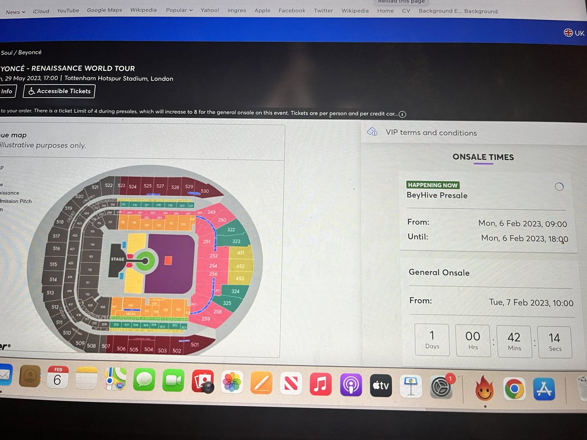 IAmBecky_'s tweet photo. @TicketmasterCS every pre sale so far I’m just faced with a spinning wheel when I get through the queue, this happens on any device I use and any date I pick!! What is going on?! We are 3 pre-sales in now like wtf!!! https://t.co/EbF9PMTepe